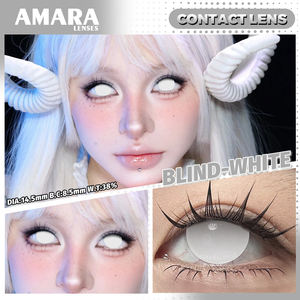 Lenti a Contatto Colorate Amara, 2 Pezzi, Blu e Giallo, 38% Acqua, Lenti Annuali per Cosplay - Product Image 6