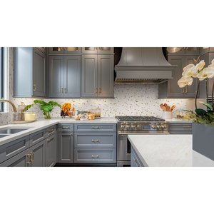Carreaux de mosaïque Union Calacatta Gold Marble 2, motif hexagonal moderne, 8 mm d'épaisseur, résistants à l'eau, pour murs intérieurs, finition polie - Product Image 6