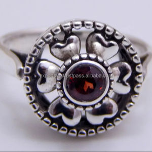 แหวนหมั้นได้รับการรับรองสำหรับผู้หญิงแหวนเงินสเตอร์ลิง925ทำด้วยมือ - Product Image 1