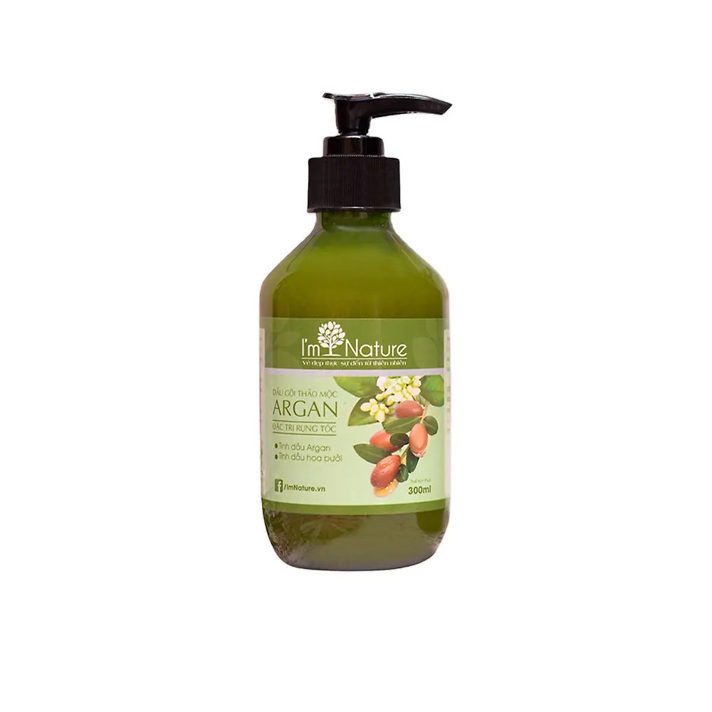 Top Quality Argan herb shampoo with herbal fragrance, effectively helps limit hair loss and stimulates hair growth