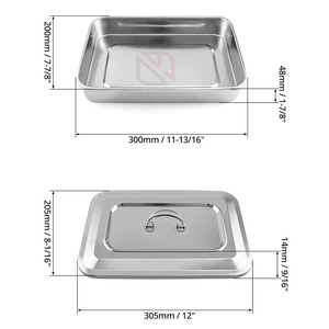 Plateaux pour instruments chirurgicaux sur mesure en acier inoxydable, plateaux médicaux, récipients dentaires, instruments de laboratoire, tailles adaptées, usage professionnel - Product Image 5