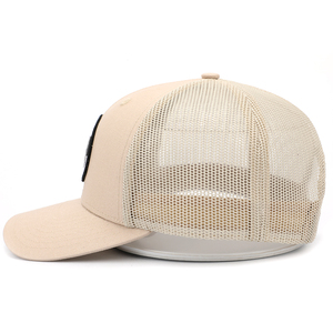 Casquette Trucker en Gros, Casquette à 5 Panneaux en Maille, Logo Brodé Personnalisé, Respirante, pour Pêche en Extérieur, Casquette Snapback Sportive - Product Image 3