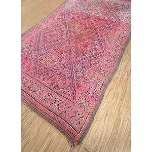 Tapis en laine géométrique Nuray rose et violet noué à la main pour la décoration de la maison et du salon, tapis de Jaipur, produit américain - Pae-4525 - Product Image 2