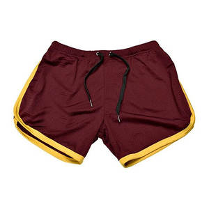 Short de sport droit et ample multicolore Pantalon de plage à trois points imprimé de couleur unie pour hommes Mode - Product Image 4