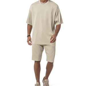 Nouvel ensemble automne 2026 : T-shirt et short imprimés style American Super Street, respirant, décontracté, hip-hop pour homme - Product Image 3