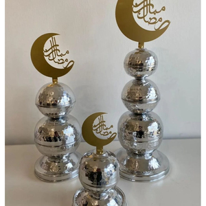 Décoration de flèche de mosquée faite à la main au design vintage Décorations à thème islamique en minaret ornemental en métal - Product Image 2