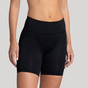 Pantalones cortos de compresión de fitness atléticos personalizados para mujer, equipo de gimnasio de LICRA, cierre de cintura elástica, patrón sólido, fondos activos para - Product Image 2