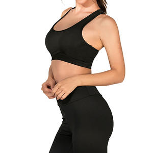 Sujetador deportivo para mujer de último diseño, 100% poliéster, ligero y sin costuras, talla grande, logotipo frontal para deportes y ropa informal - Product Image 6