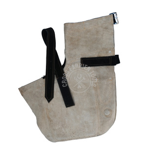 Farrier Apron Suede Leather Padded Thigh Chaps <b>horseshoeing</b> chaps with 4 Knife Pockets & Magnetic Nail Holder for Hoof Trimming - Product Image 4