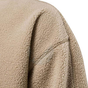 Sudadera de lana Sherpa para hombre, superventas, ropa de invierno duradera, diseño de logotipo personalizado, patrón sólido, sudaderas con capucha teñidas lisas - Product Image 4