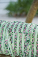 Sac de voyage tactique en coton écologique de luxe matelassé fait main pour femme, fermeture éclair, grande capacité