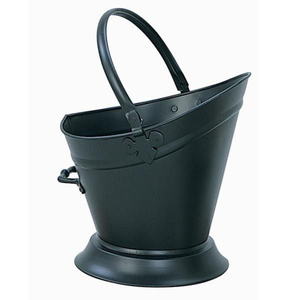 Seau à charbon traditionnel en fer léger vert foncé, accessoires de jardin d'extérieur pour foyers - Product Image 1