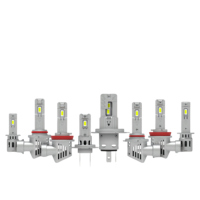 Vente en gros de phares LED automobiles H4 H7 H11, haute puissance 100W, Canbus 10000LM 12V, H1 H3 H8 9005 9006, remplacement de lampes halogènes