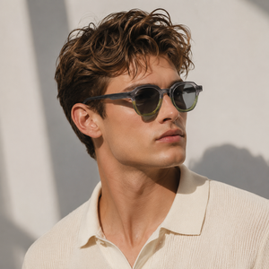 Mellume High End Acetate <strong>Sunglasses</strong> Retro Dual Color Sun Glasses Men Custom Logo Integrated Eyeglasses Eyewear Manufacturer - Product Image 1