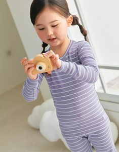 Conjunto de Pijamas para Bebé de 12 Meses a 8 Años, Unisex, de Canalé, Suave, de Spandex/Algodón, Informal, Ajustado, para Dormir Todos los Días - Product Image 3