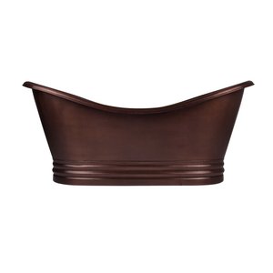 Bañera de cobre macizo de alta calidad, acabado de plata, para casa, Hotel, complejo turístico y lugares, venta al por mayor - Product Image 6