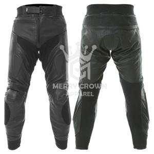 Pantalones de moto de cuero de vaca para hombre personalizados de alta calidad profesional pantalones de moto Bordados y estampados personalizados para hombre - Product Image 1