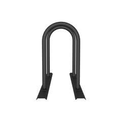 Sistema di supporto a binario con 2 supporti in tubo rotondo Ø 48 mm – 1400 × 460 mm, da avvitare, grigio - Product Image 2