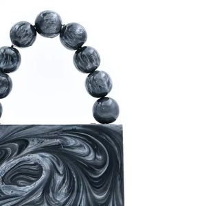 Bolso de mano de resina elegante hecho a mano para mujer elegante bolso de noche - Product Image 2