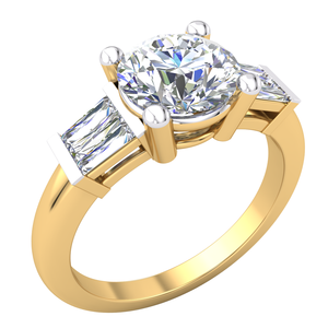 Anillo de compromiso de boda de oro sólido de 14 quilates para mujer 1.89Cts VS Clarity EF Color Lab Grown Diamond IGI Certified-Jewelry Wedding - Product Image 1