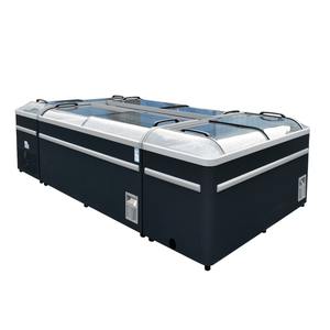 Meilleure Qualité, Plusieurs Tailles, Vitrine Réfrigérée Commerciale pour Supermarché, Armoire d'Exposition Combinée en Îlot, 2-8 Panneaux en Acier Coloré - Product Image 2