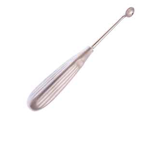 Spinal Fusion Curette 9 ''Angle Taille 3 Coupe Ovale Brun Poignée En Acier Inoxydable Neuro-Spine Instrument Chirurgical Orthopédique CE - Product Image 2