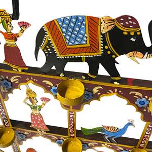 Toran de Hierro para Diwali, Elegante Adorno Festivo - Product Image 3