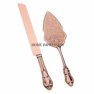 มีดตัดเค้กและเค้กปาร์ตี้ชุบทองอุปกรณ์ทำเค้กจากอินเดีย - Product Image 4