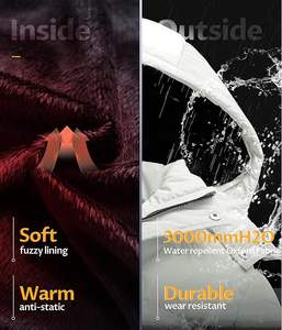 Veste matelassée pour homme, parka d'hiver imperméable, veste chaude et épaisse pour le ski - Product Image 4