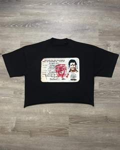 T-shirt personnalisé épais 240gsm surdimensionné en coton Dtg impression Boxy Fit épaule tombante t-shirt court Boxy t-shirt pour hommes - Product Image 2