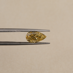 3,5 CT corte de pera suelta cultivada en laboratorio CVD diamante elegante Color amarillo relleno exquisita joyería con certificado - Product Image 5