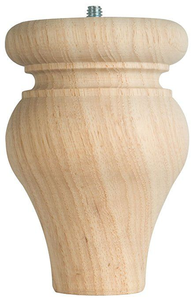 Nouvelle conception, fabrication directe d'usine, ODM OEM, pieds de canapé carrés en bois massif de style antique, pièces de base robustes pour accessoires de meubles - Product Image 4