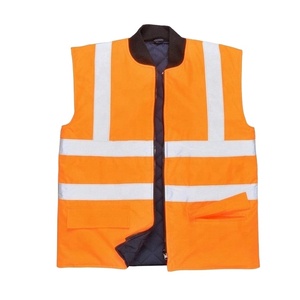 Men's Waterproof Workwear <b>Security</b> Jacket Hi Viz Reversible Bodywarmer Coat with Customizable Logo - Product Image 1