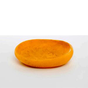 Bol et plat de service en résine polie faits à la main, écologiques, de couleur rouge, article unique, pour les fêtes, fabriqués en Inde - Product Image 5