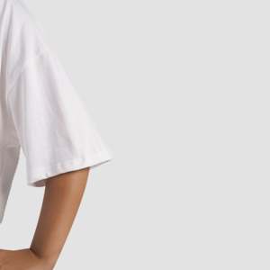 Solid <b>White</b> 100% Cotton Shift <b>Tee</b> Street Style Blank T-Shirt with Screen Printing Screen Print Logoed Apparels - Product Image 5