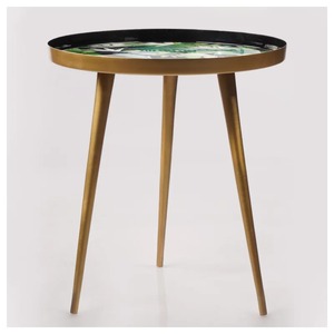 Table centrale imprimée feuille pour le salon Meilleure vente Nouveau design Table d'appoint tendance Vente à chaud Nouveau design Table tendance - Product Image 2