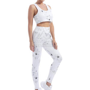 Meilleures ventes Ensemble de yoga pour femmes à faible quantité minimale de commande Ensemble de yoga pour femmes de couleur unie de dernière conception au prix de gros - Product Image 4