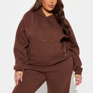 Sweat-shirt à capuche en jersey 100% coton pour femme Style décontracté Logo imprimé brodé sur le devant Fabriqué de manière durable au Bangladesh - Product Image 3