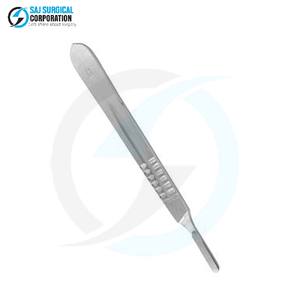 Mango de Bisturí Manual de Acero Inoxidable para Uso Quirúrgico que Proporciona un Excelente Agarre, Equilibrio y Precisión, Certificado CE Médico - Product Image 3