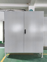 Armoire de distribution électrique extérieure autoportante IP55 en acier galvanisé robuste, boîtier modulaire résistant aux intempéries