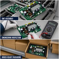 Carte d'amplificateur de puissance stéréo numérique de classe D 2x100W 12-24V pour système audio domestique, vente en gros, fabricant OEM, assemblage de haut-parleurs