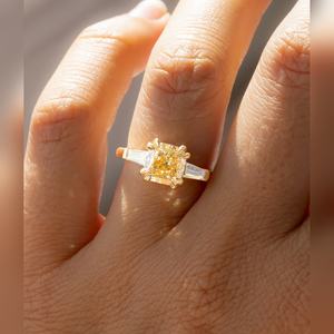 Anillo de Compromiso con Diamante Corte Cojín, Precio de Fábrica, Venta Caliente, 10K 14K 18K, Plata, Platino, Oro, Joyería de Boda - Product Image 2