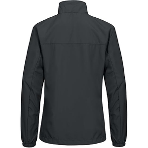 Veste coupe-vent haute performance à logo personnalisé, coque souple imperméable avec procédé enduit de placement de logo en nylon coupe-vent sur le devant - Product Image 2