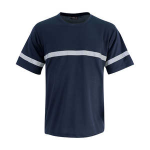 Gran Oferta personalizada 100% poliéster protección seguridad trabajo advertencia fluorescente camisetas trabajo seguridad desgaste reflectante camiseta - Product Image 6