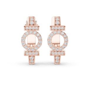 Round Moissanite Circular Cluster Halo Drop <b>Earrings</b> 925 <b>Sterling</b> <b>Silver</b> 66 Stone Prong Set <b>Dangle</b> <b>Earrings</b> for Bridal Wedding - Product Image 1