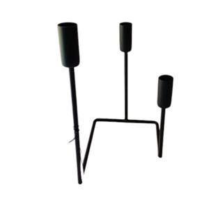 Candelabro de Metal de mesa cuadrado negro de diseño fabuloso portavelas decorativos de Navidad para Cocina Casera hecha de hierro - Product Image 6