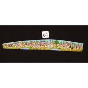 Miniature d'art mural persan sur os, peinture d'art fine faite à la main, prête pour la décoration de la maison, 9 X 2 Abcpm0218 - Product Image 1