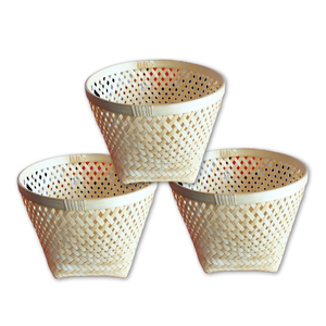 PRODUCTO SUPERIOR CESTAS DE REGALO DE BAMBÚ duraderas y ecológicas para organizar el hogar y decorar la cocina hechas a mano en Vietnam - Product Image 1