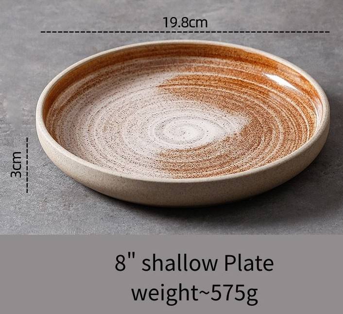 8" shallwo Plate