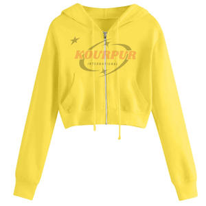 Nueva Sudadera con Capucha para Mujer, Invierno, 100% Algodón, Diseño con Cierre, Transpirable y Cálida, Logotipo Frontal, Múltiples Colores - Product Image 4